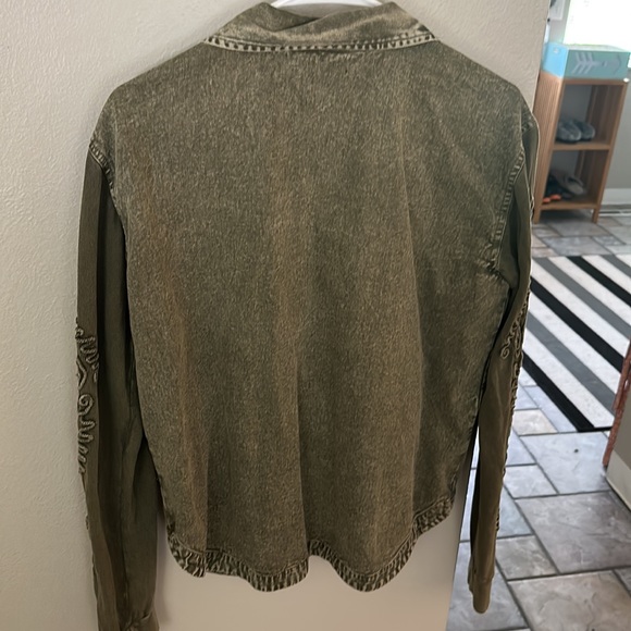 Volcom green jean jacket - Picture 4 of 4